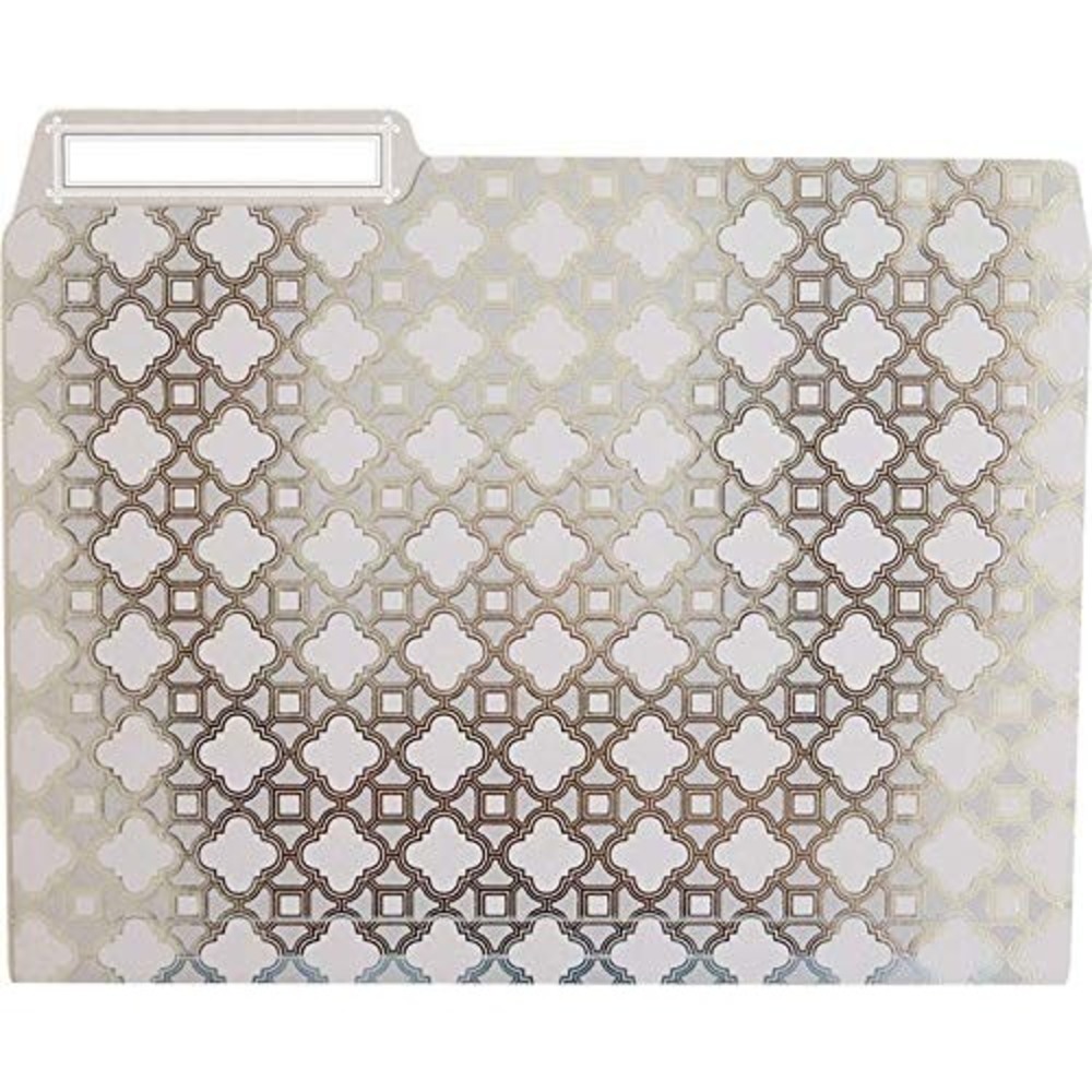 Anna Griffin File Folders Office Set of 12 Warm Grey New Foil Stamped HO260-EA